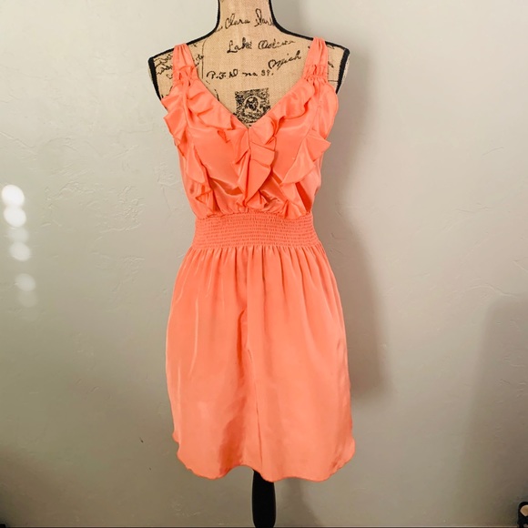 THML Dresses & Skirts - THML Tangerine Ruffle dress